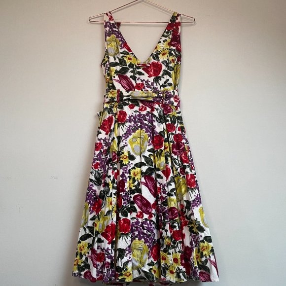 Yoana Baraschi Floral Tea Dress - Picture 2 of 10